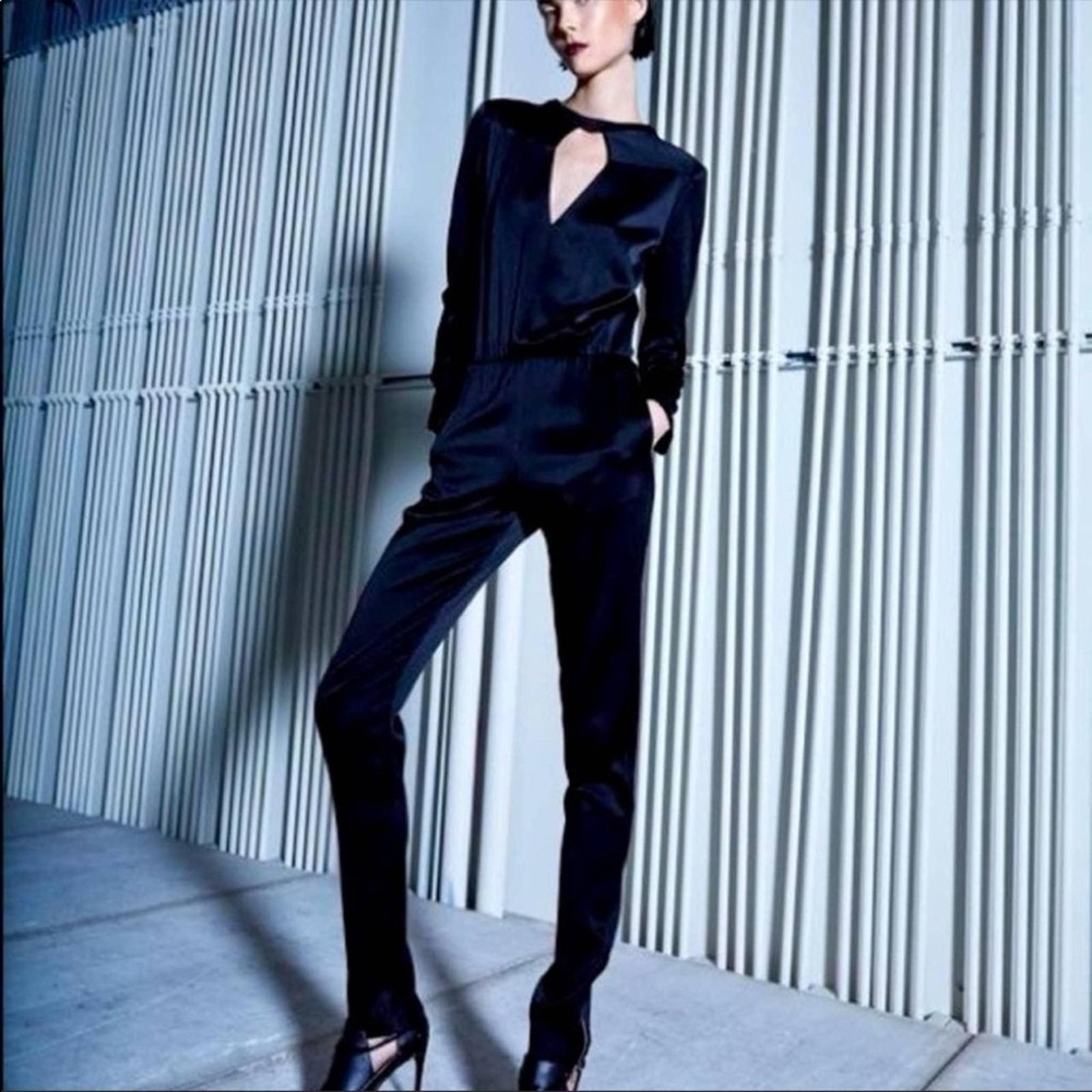 ALEXIS *Moskva* black keyhole black jumpsuit catsuit XS